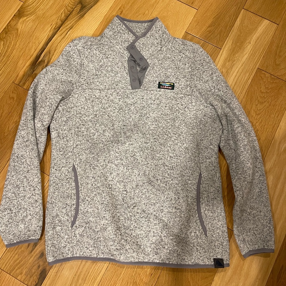 Womens LLbean sweater fleece pullover